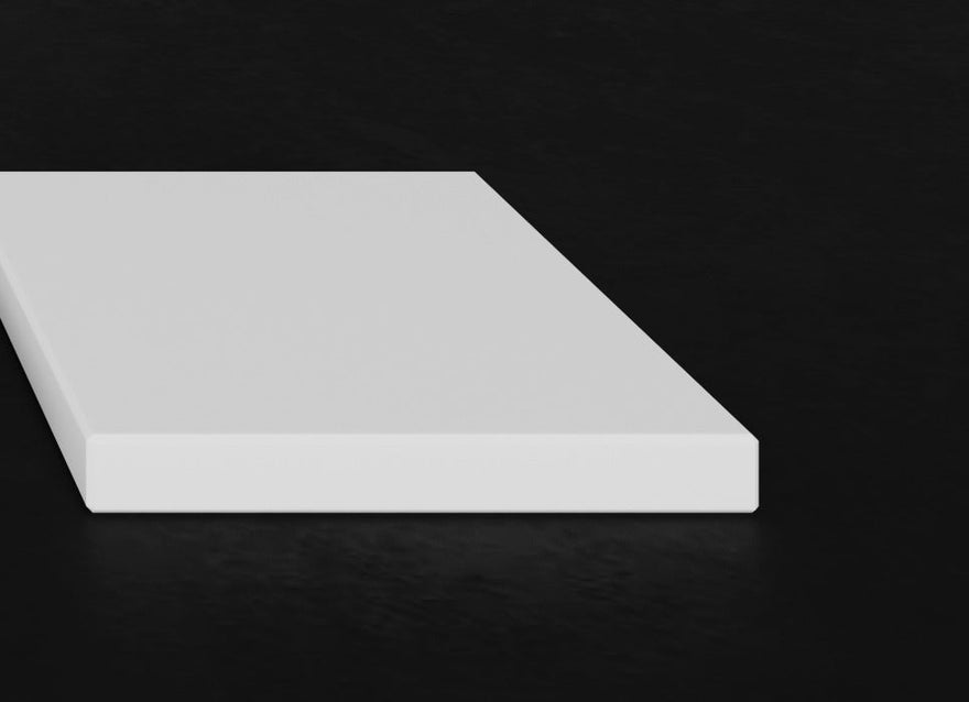 LEX Solid Surface Waschtischplatte ohne Becken, Frontblende bis 12 cm